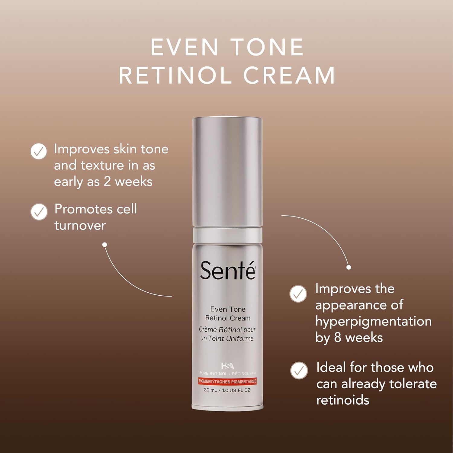 Even Tone Retinol Cream - Sente Labs-Skin Care