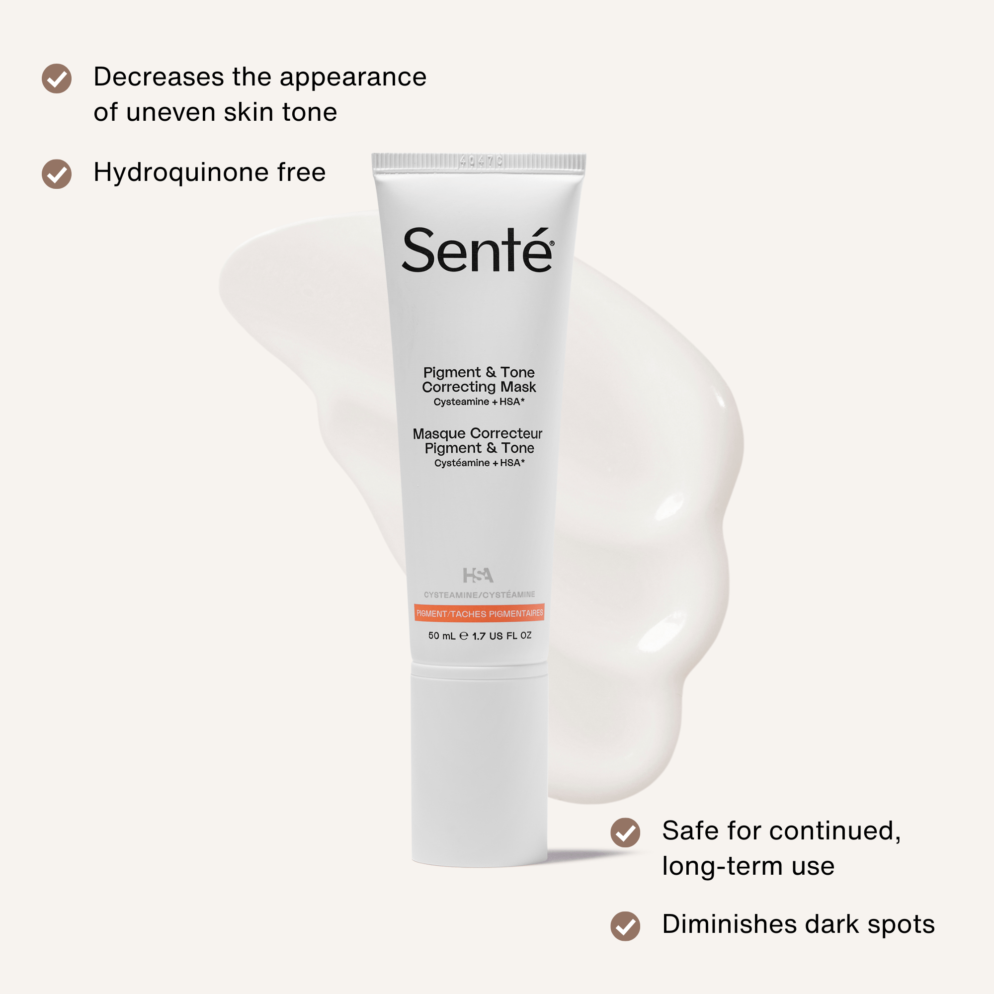 Pigment & Tone Correcting Mask - Sente Labs - Skin Care